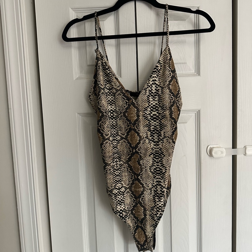 Snakeskin body suit